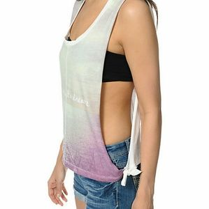 Billabong muscle tank top tee shirt medium beach cut out sides dreamer